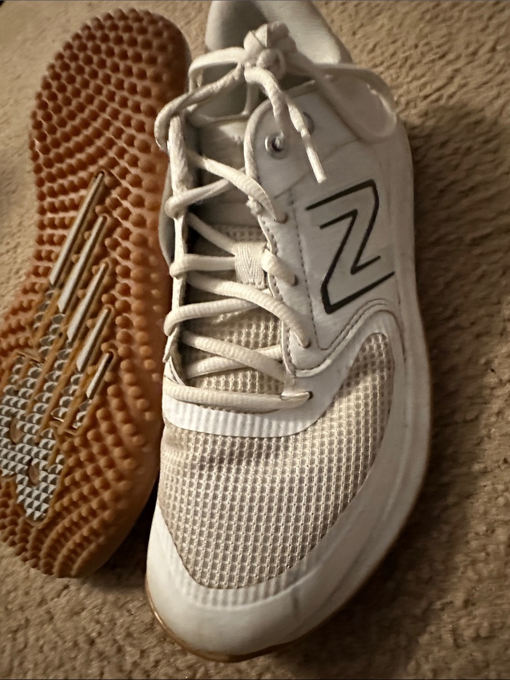 New-balance, women’s turf shoes , us 8, white men size 8.5